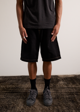 AFENDS Mens Lil C - Denim Baggy Short 22