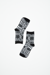 AFENDS Womens Blair - Socks Two Pack - Black / White - Afends womens blair   socks two pack   black / white