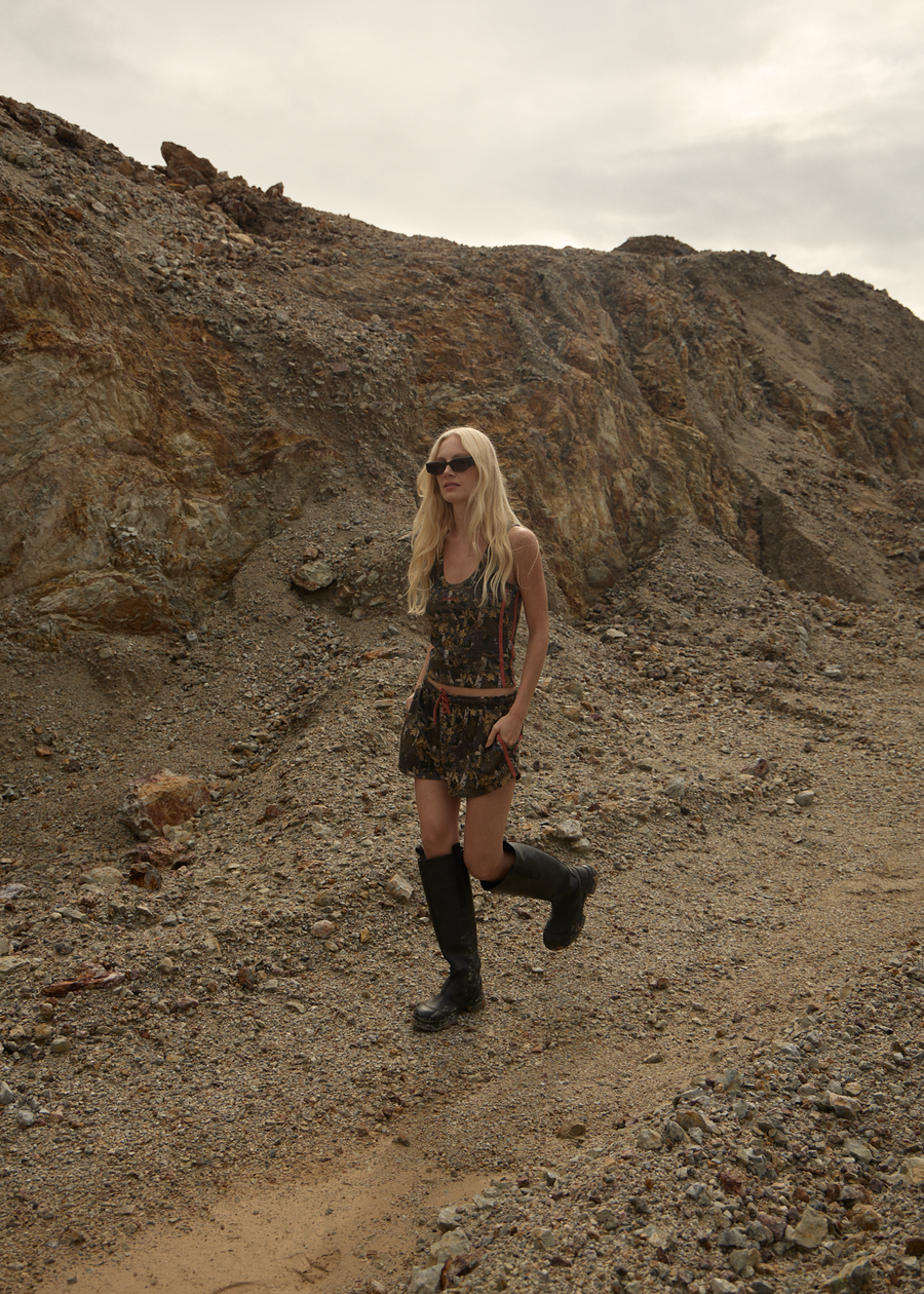 AFENDS Womens Find Me - Jersey Singlet - Multi