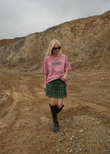 AFENDS Womens Lonnie - Seersucker Mini Skirt - Hunter Green - Afends womens lonnie   seersucker mini skirt   hunter green