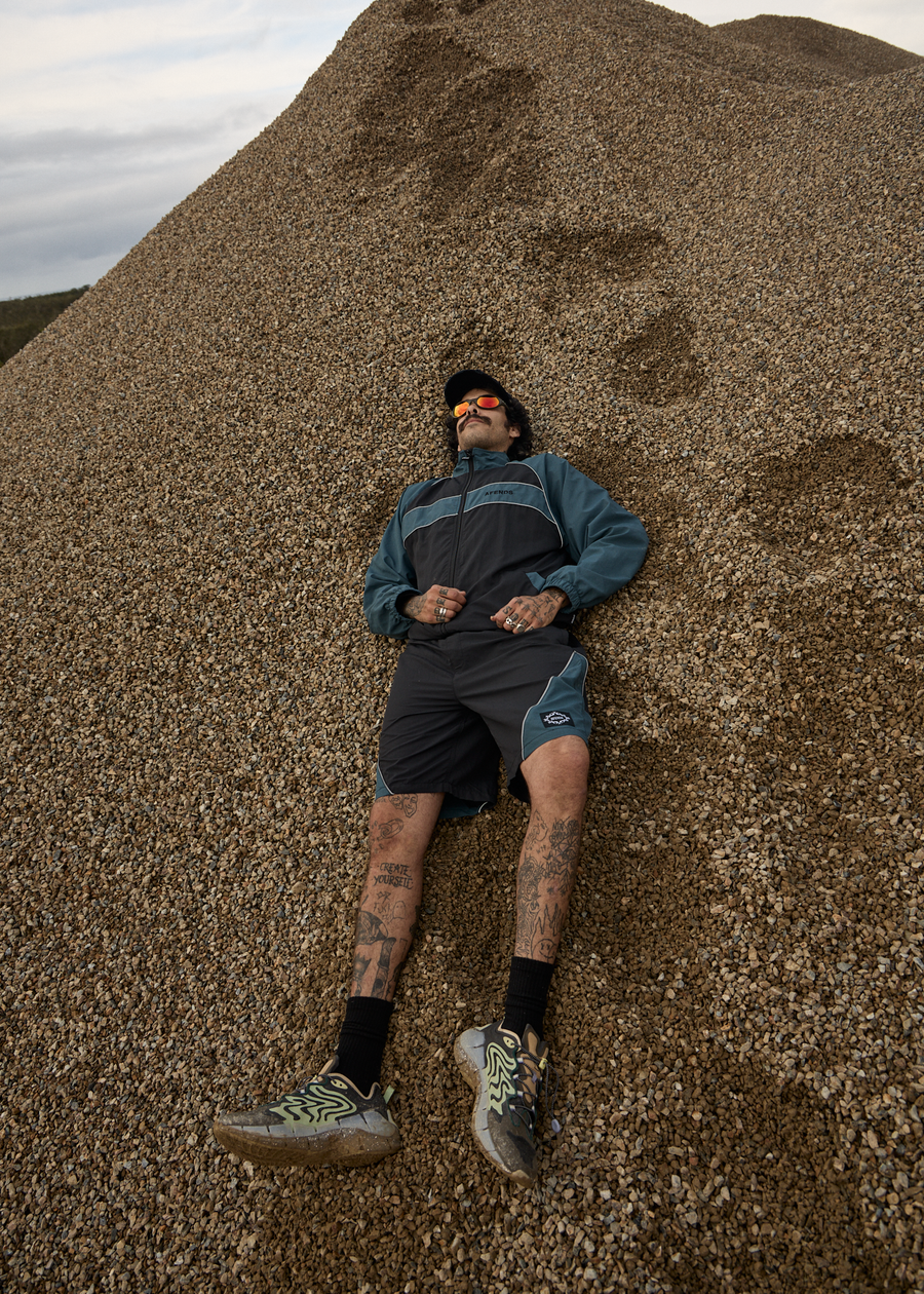 AFENDS Mens Spicy - Sports Spray Jacket - Black