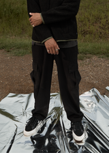 AFENDS Mens Atlas - Cargo Pant - Black - Afends mens atlas   cargo pant   black