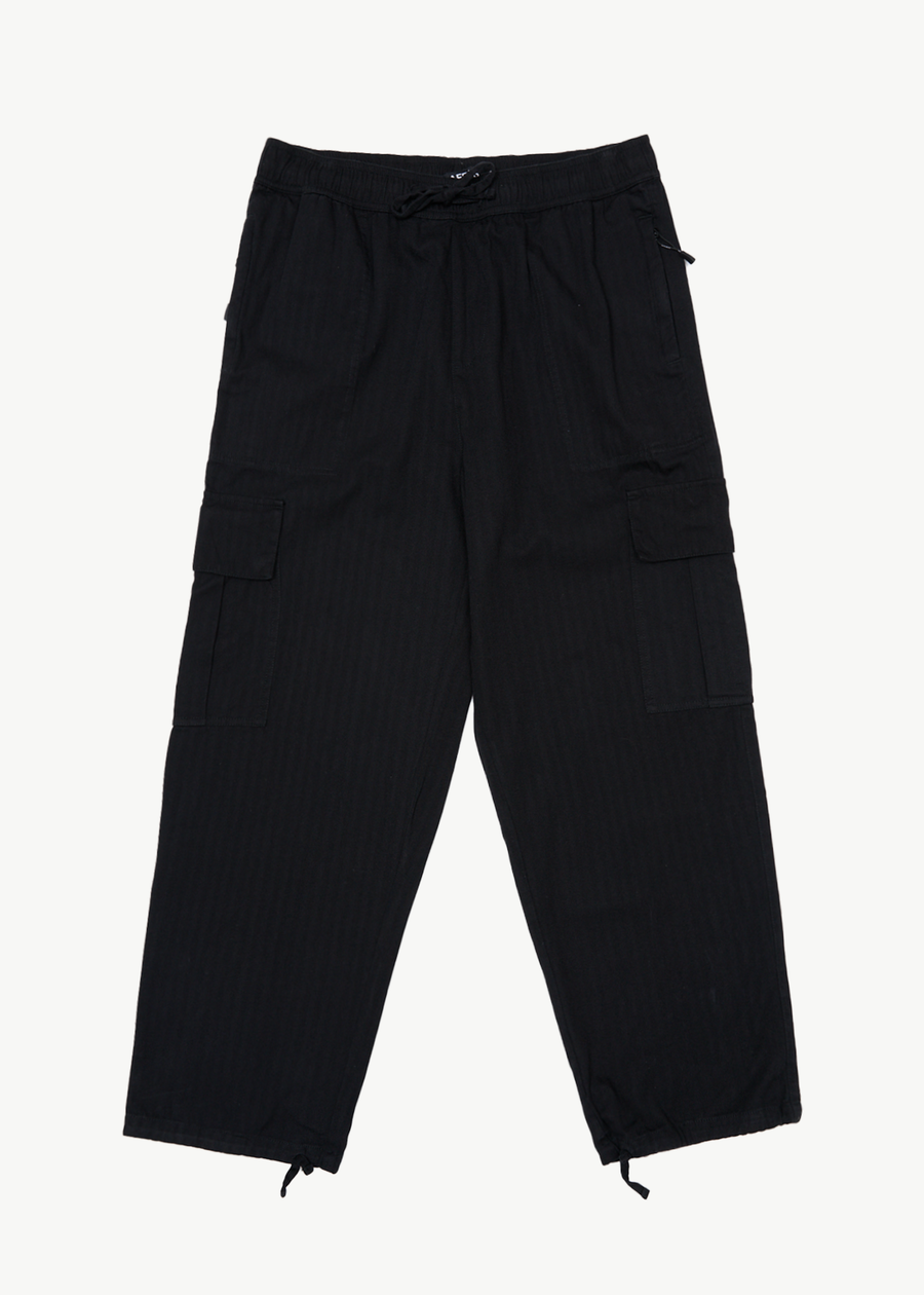 AFENDS Mens Atlas - Cargo Pant - Black