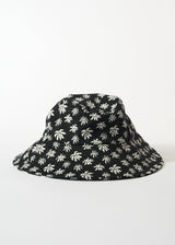 AFENDS Unisex Pascale - Wide Brim Bucket Hat - Black - Afends unisex pascale   wide brim bucket hat   black a221608 blk os
