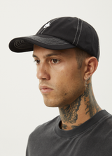 AFENDS Mens Core - Six Panel Cap - Black - Afends mens core   six panel cap   black 