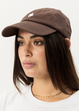 AFENDS Mens Core - Six Panel Cap - Coffee - Afends mens core   six panel cap   coffee
