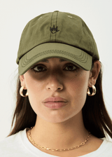 AFENDS Mens Core - Six Panel Cap - Military - Afends mens core   six panel cap   military