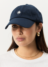 AFENDS Mens Core - Six Panel Cap - Navy - Afends mens core   six panel cap   navy