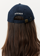 AFENDS Mens Core - Six Panel Cap - Navy - Afends mens core   six panel cap   navy