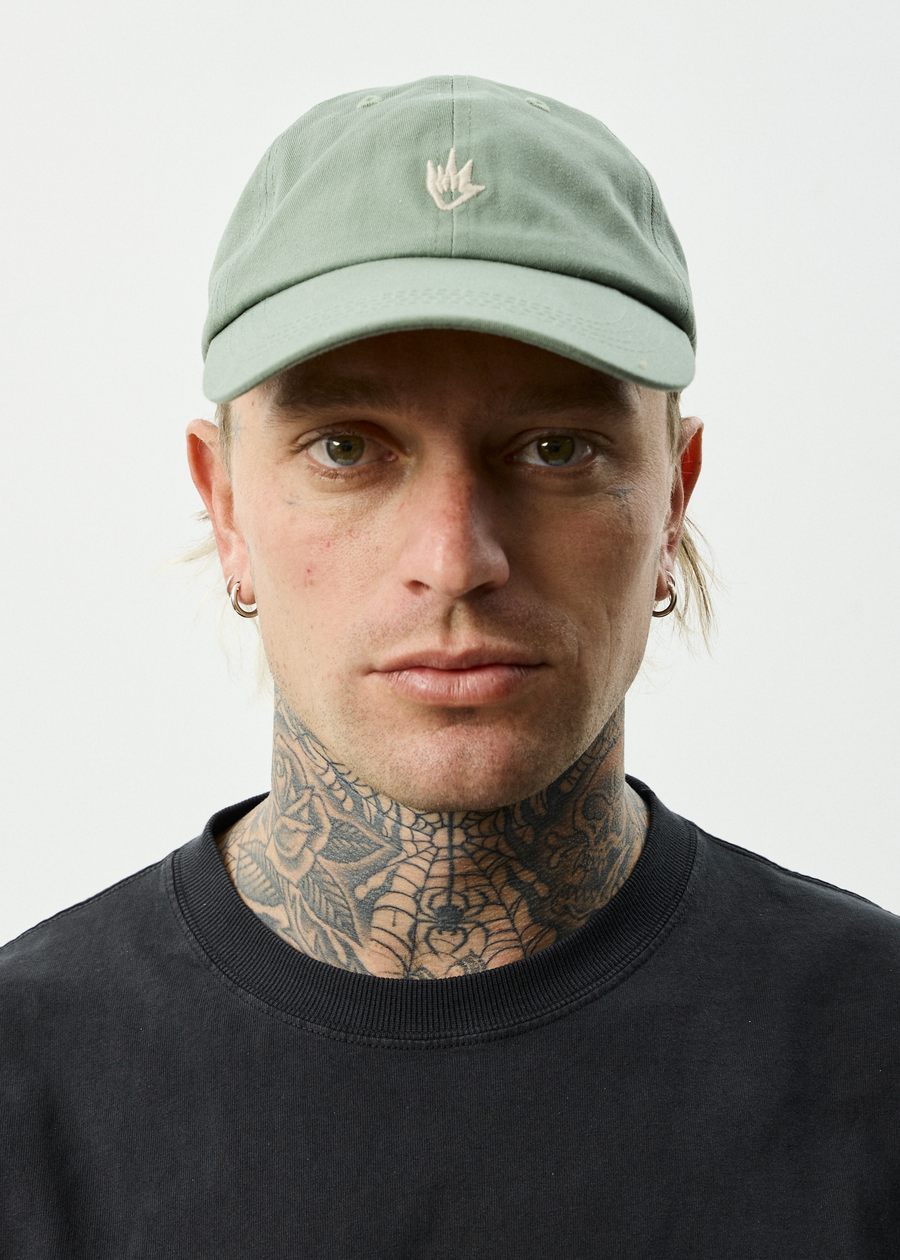 AFENDS Mens Core - Six Panel Cap - Oil Green