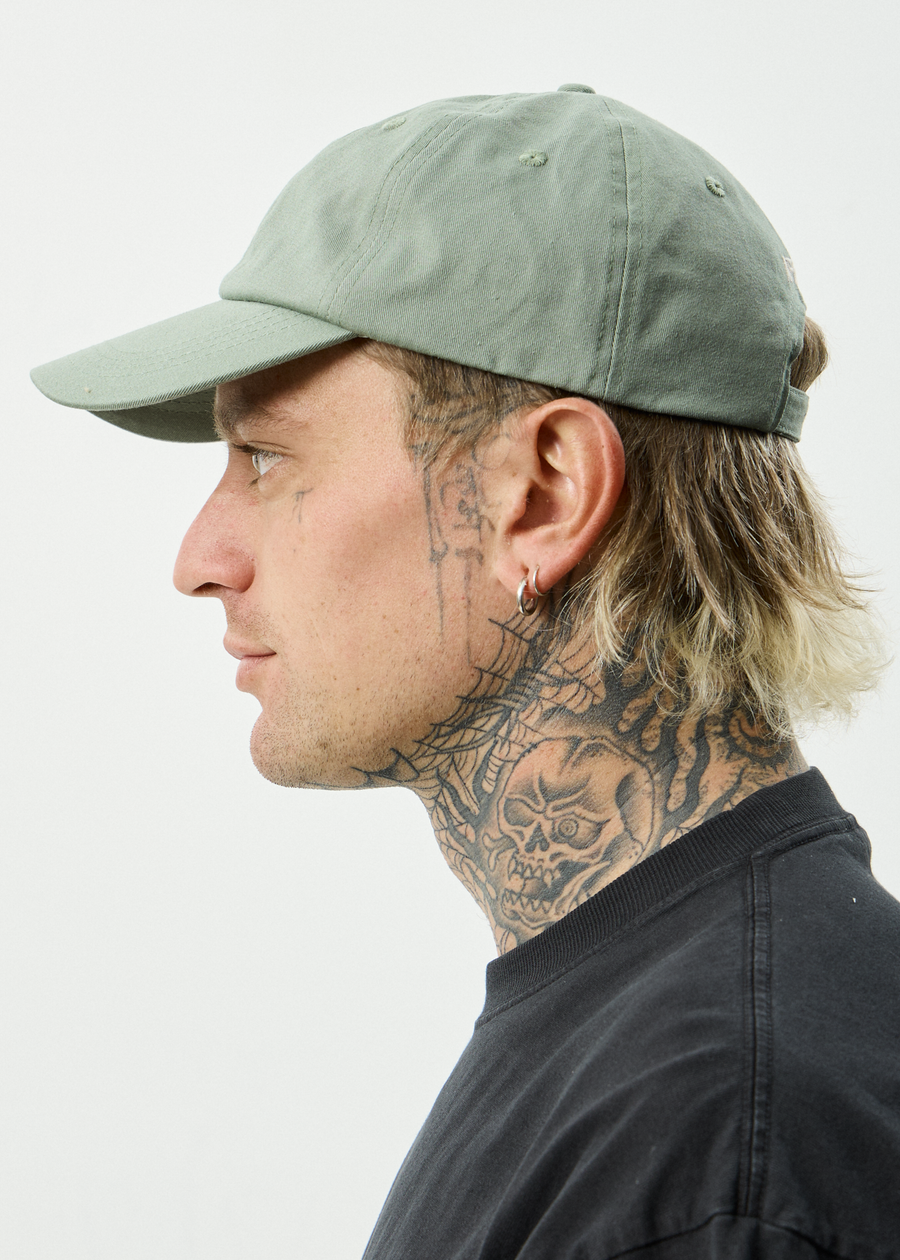 AFENDS Mens Core - Six Panel Cap - Oil Green