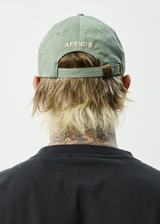 AFENDS Mens Core - Six Panel Cap - Oil Green - Afends mens core   six panel cap   oil green