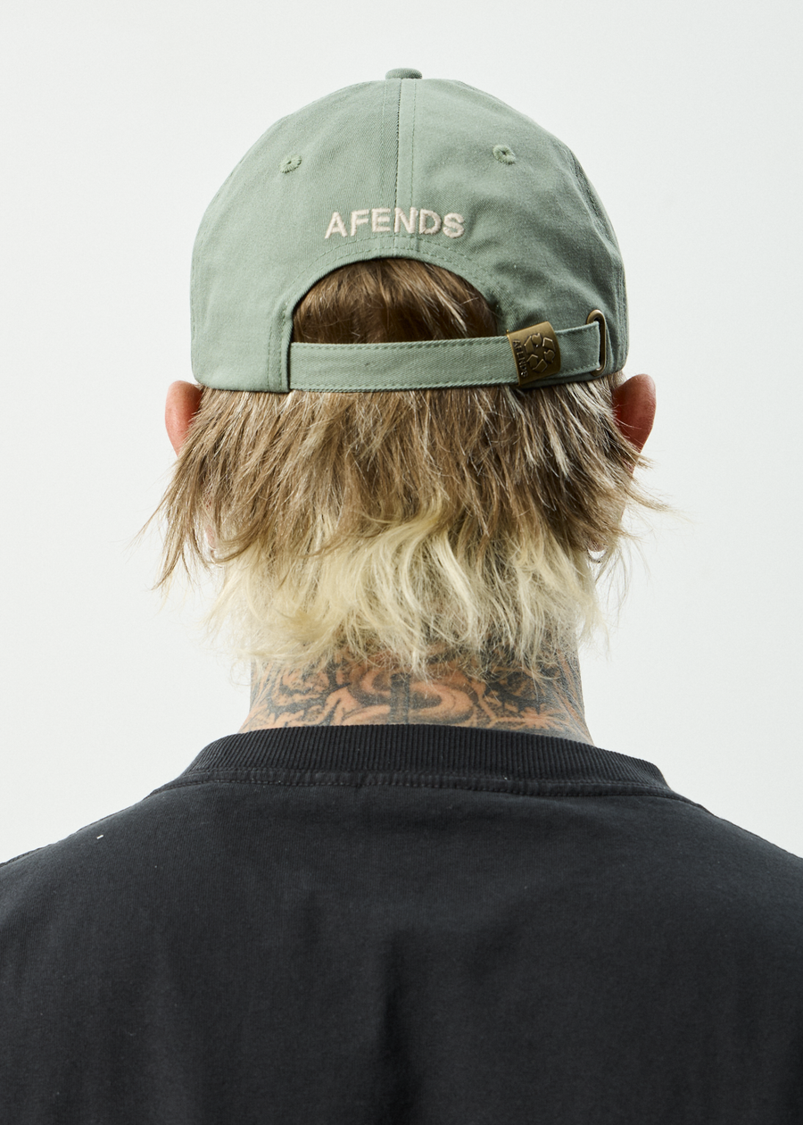 AFENDS Mens Core - Six Panel Cap - Oil Green