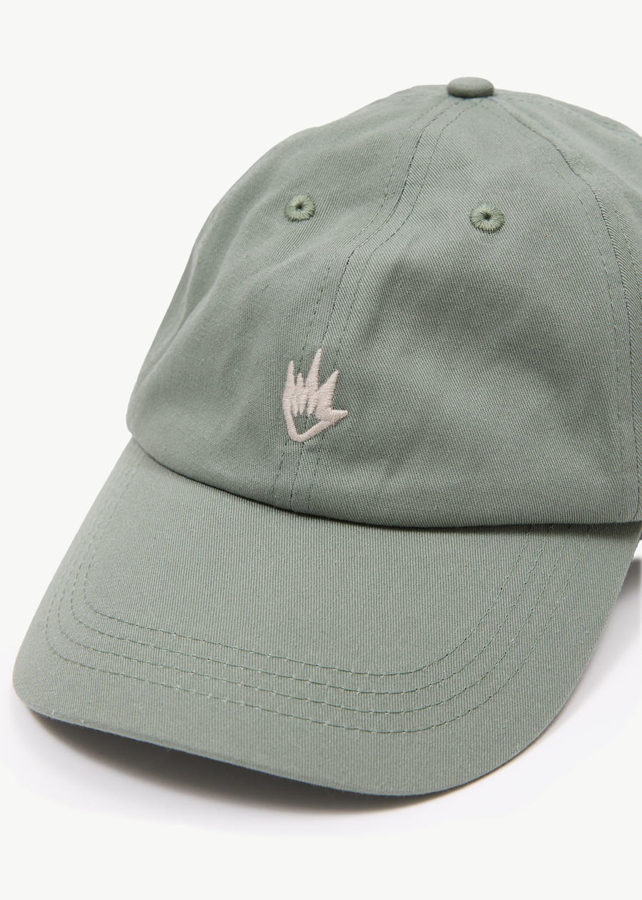 AFENDS Mens Core - Six Panel Cap - Oil Green