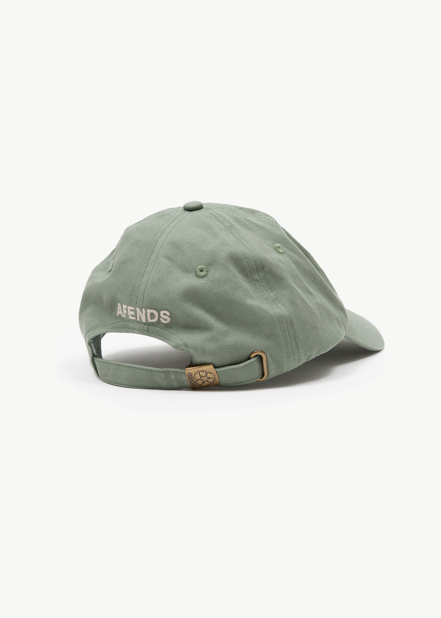 AFENDS Mens Core - Six Panel Cap - Oil Green