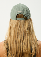 AFENDS Mens Core - Six Panel Cap - Oil Green - Afends mens core   six panel cap   oil green