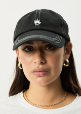 AFENDS Mens Core - Six Panel Cap - Black - Afends mens core   six panel cap   black