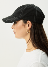 AFENDS Mens Core - Six Panel Cap - Black - Afends mens core   six panel cap   black
