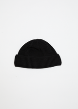 AFENDS Mens Thc - Wharfie Beanie - Black - Afends mens thc   wharfie beanie   black