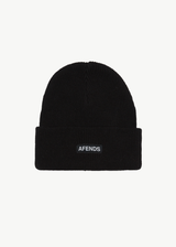 AFENDS Mens Hometown - Beanie - Black - Afends mens hometown   beanie   black