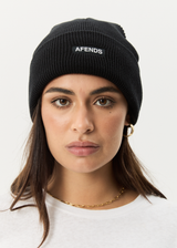 AFENDS Mens Hometown - Beanie - Black - Afends mens hometown   beanie   black