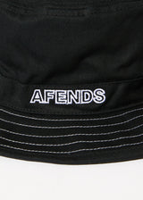 AFENDS Mens Outline - Bucket Hat - Black - Afends mens outline   bucket hat   black 