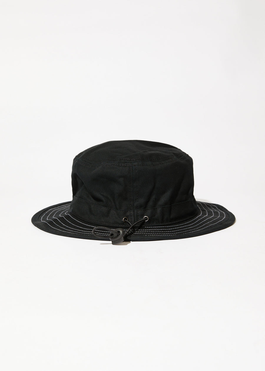 AFENDS Mens Outline - Bucket Hat - Black 