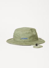 AFENDS Mens Flame - Bucket Hat - Olive - Afends mens flame   bucket hat   olive 