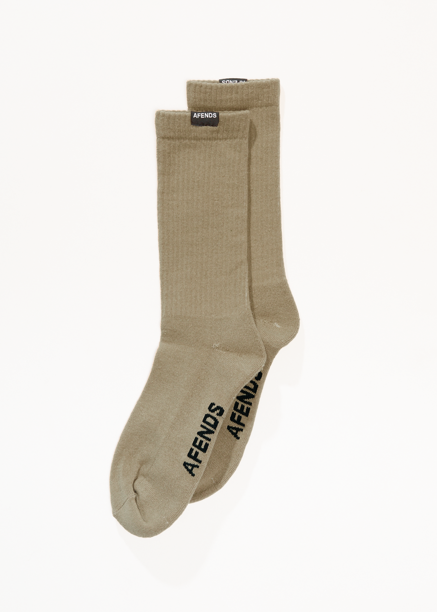 AFENDS Mens Everyday - Socks One Pack - Fossil