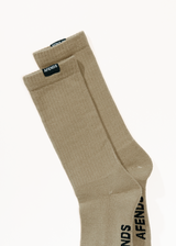 AFENDS Mens Everyday - Socks One Pack - Fossil - Afends mens everyday   socks one pack   fossil
