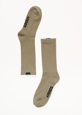 AFENDS Mens Everyday - Socks One Pack - Fossil - Afends mens everyday   socks one pack   fossil