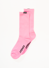 AFENDS Mens Everyday - Socks One Pack - Pink - Afends mens everyday   socks one pack   pink 