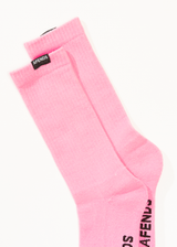 AFENDS Mens Everyday - Socks One Pack - Pink - Afends mens everyday   socks one pack   pink 