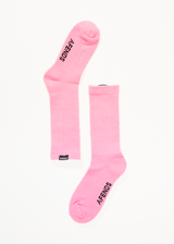 AFENDS Mens Everyday - Socks One Pack - Pink - Afends mens everyday   socks one pack   pink 