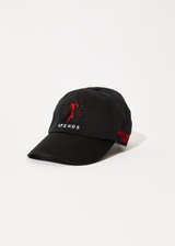AFENDS Mens World Tour - Six Panel Cap - Stone Black - Afends mens world tour   six panel cap   stone black 