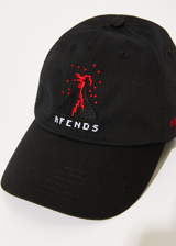 AFENDS Mens World Tour - Six Panel Cap - Stone Black - Afends mens world tour   six panel cap   stone black 
