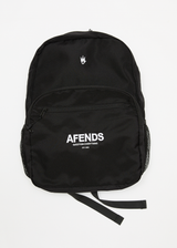 AFENDS Mens Creator - Recycled Backpack - Black - Afends mens creator   recycled backpack   black