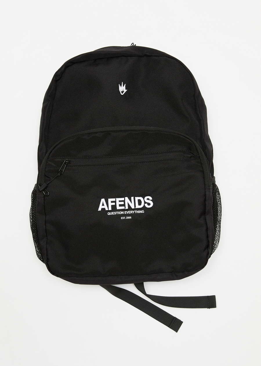 AFENDS Mens Creator - Recycled Backpack - Black