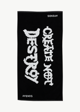 AFENDS Womens Afends - Beach Towel - Black - Afends womens afends   beach towel   black 