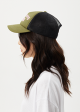 AFENDS Womens Gardening Club - Trucker Cap - Military - Afends womens gardening club   trucker cap   military 