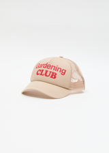 AFENDS Womens Gardening Club - Trucker Cap - Taupe - Afends womens gardening club   trucker cap   taupe 