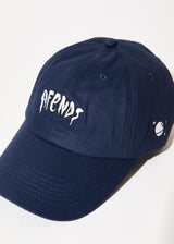 AFENDS Mens Enjoyment - Six Panel Cap - Navy - Afends mens enjoyment   six panel cap   navy 