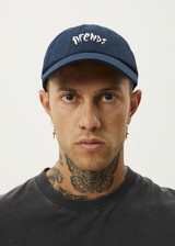 AFENDS Mens Enjoyment - Six Panel Cap - Navy - Afends mens enjoyment   six panel cap   navy 