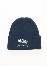 AFENDS Mens Barbwire - Beanie - Navy - Afends mens barbwire   beanie   navy 