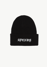 AFENDS Mens Gothic - Beanie - Black - Afends mens gothic   beanie   black 
