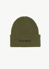AFENDS Mens Questions - Beanie - Military - Afends mens questions   beanie   military 