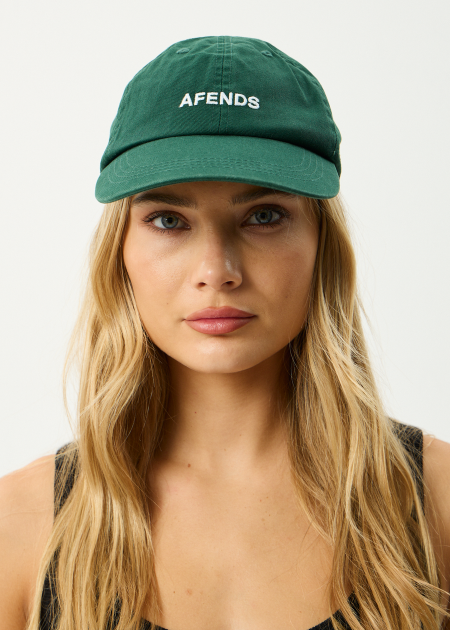 AFENDS Womens Daylight - Panelled Cap - Hunter Green
