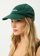 AFENDS Womens Daylight - Panelled Cap - Hunter Green - Afends womens daylight   panelled cap   hunter green