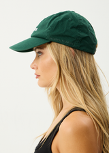 AFENDS Womens Daylight - Panelled Cap - Hunter Green - Afends womens daylight   panelled cap   hunter green