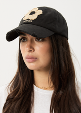 AFENDS Womens Bloom - Panelled Cap - Black / Tan - Afends womens bloom   panelled cap   black / tan
